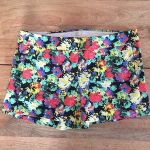 NWT J. Crew Floral Stretch Chino Shorts
